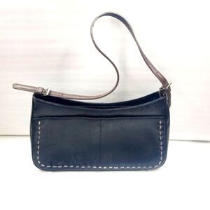Perenne Leather Canvas Shoulder Bag